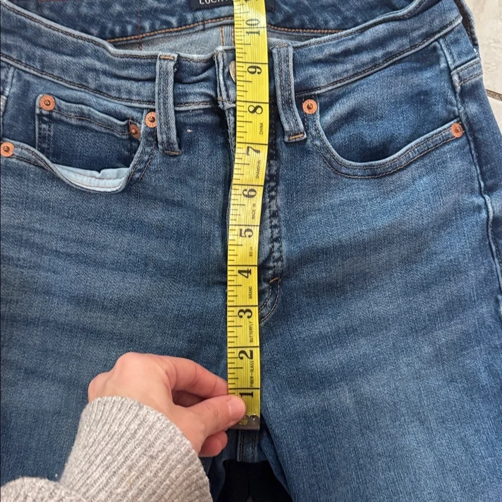 Bundle Lucky Brand 2/26 Skinny Jeans Black Blue Button Fly Zip Bridgette Curvy